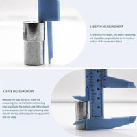 KIT 2 MINI CALIBRO MANUALE ANALOGICO 150MM STANDARD + 80MM PICCOLO PLASTICA
