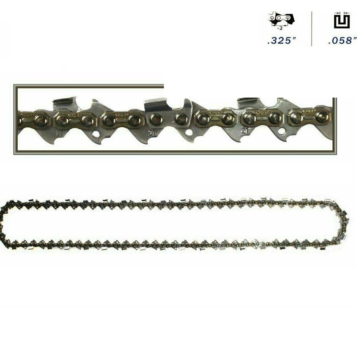 CATENA DI RICAMBIO MOTOSEGA BARRE 76 MAGLIE 50 CM LAMA PUNTA ACCESSORI 20"