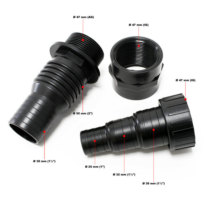 Pompa dell'acqua per laghetto filtrazione filtro eco corso d'acqua 16000 litri all'ora 140 watt koi 16_0002021