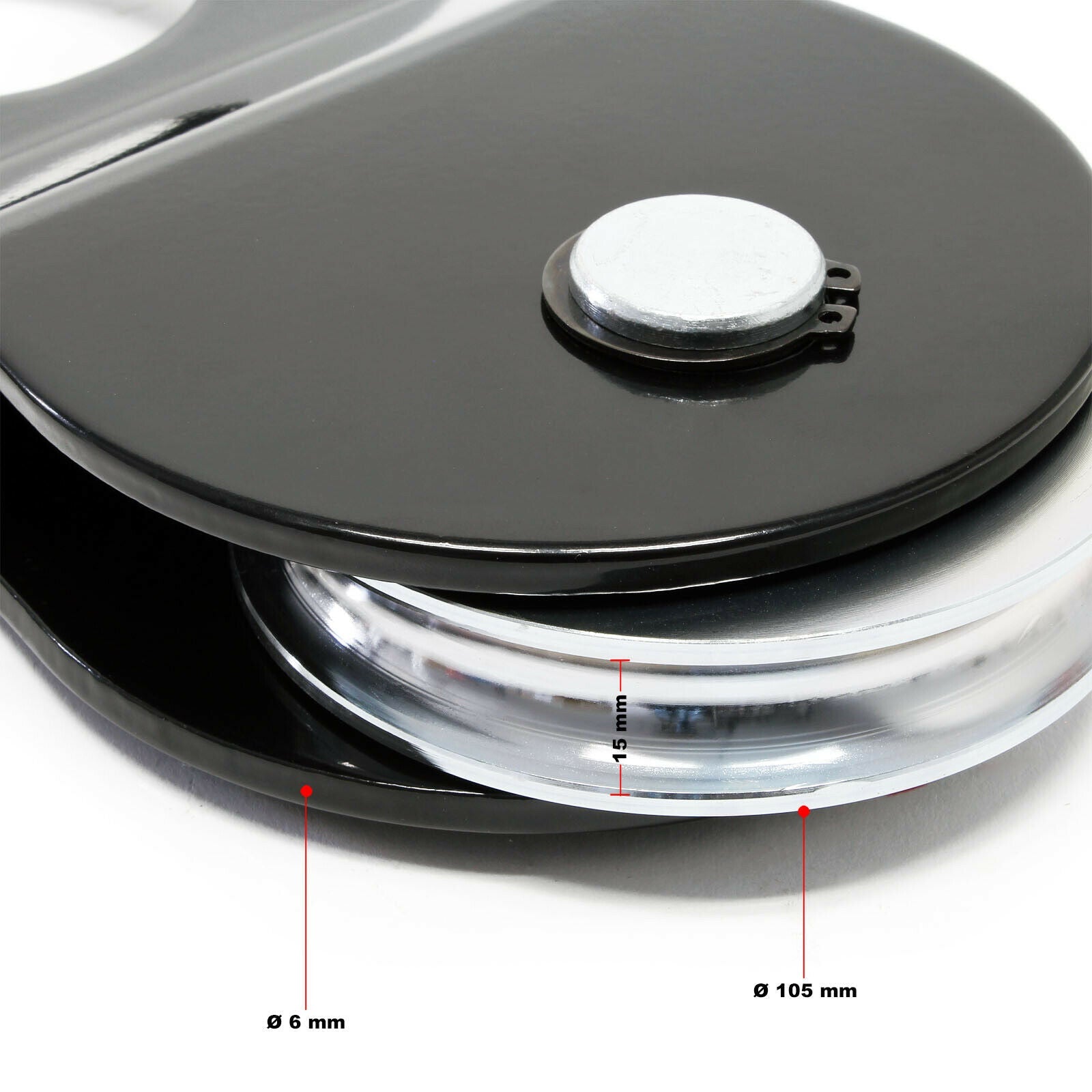 Puleggia di apertura 10 tonnellate guida cavo verricello bozzello forestale 16_0000592