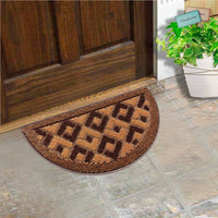 Zerbino Ingresso Semiluna Asciugapassi Assorbente Antiscivolo Morbido Made In Italy Marrone