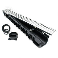 Grondaia 1 mt griglia di copertura 1,5t ghisa drenaggio evacuazione acque reflue 16_0001697