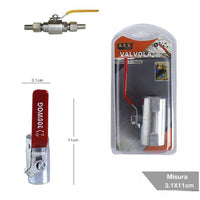 VALVOLA CON LEVA A SFERA FF FEMMINA - FEMMINA 3/4" POLLICI GIARDINO IDRAULICA