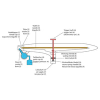 Aerografo professionale a regolazione semplice modello 16_0000792