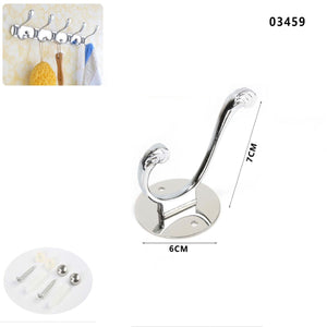 GANCIO APPENDIABITI BAGNO MURO GANCI ASCIUGAMANI CASA CROMATO DA PARETE 03459