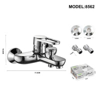 RUBINETTO MISCELATORE VASCA DA BAGNO CROMATO SILVER 8562