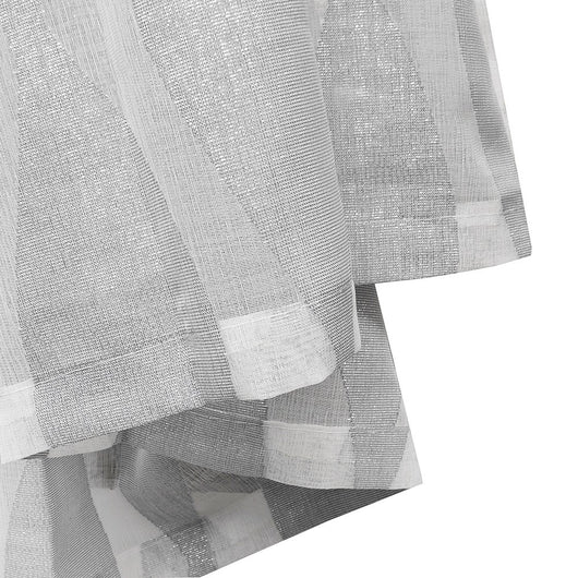 Tende Finestre Porte Interno Elegante Chic Tessuto Strass Brillantini Coppia 2 pz Grigio 140x280 Cm