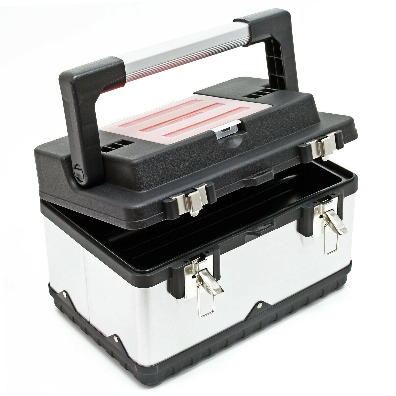 Cassetta portautensili cm 38 raffinata cassa portautensili in acciaio con maniglia 16_0000267