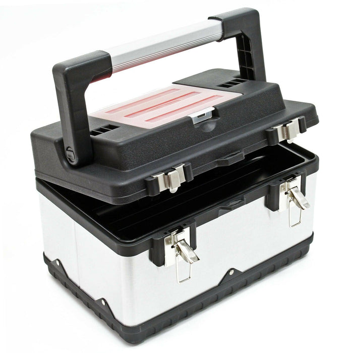 Cassetta portautensili cm 38 raffinata cassa portautensili in acciaio con maniglia 16_0000267