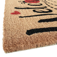 Zerbino Cocco 38x68 cm Antiscivolo Tappeto Rettangolare Esterno Porta Ingresso Entrata D