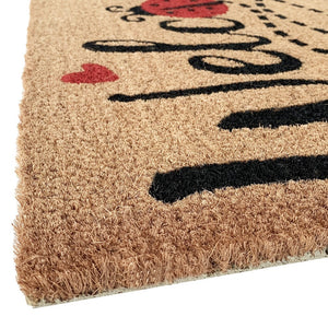 Zerbino Cocco 38x68 cm Antiscivolo Tappeto Rettangolare Esterno Porta Ingresso Entrata D