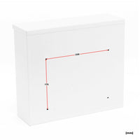 Cassetta postale di design Cassetta postale di design da parete 32 x 36 x 11,5 cm bianco 16_0000060