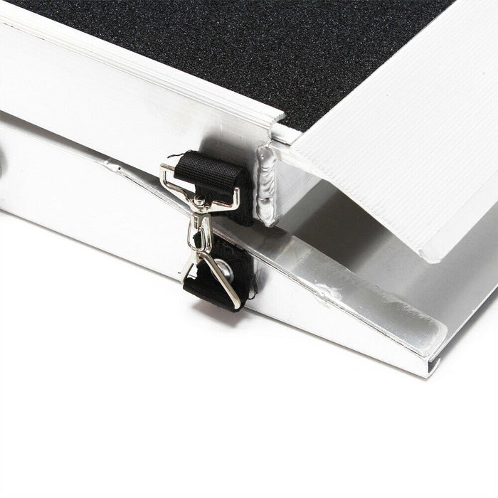 Rampa per cani 110 kg pieghevole in alluminio superficie antiscivolo 183 x 48 cm 16_0000551