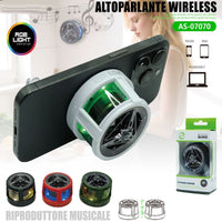 ALTOPARLANTE WIRELESS RGB BLUETOOTH PER SMARTPHONE TABLET  AS-07070