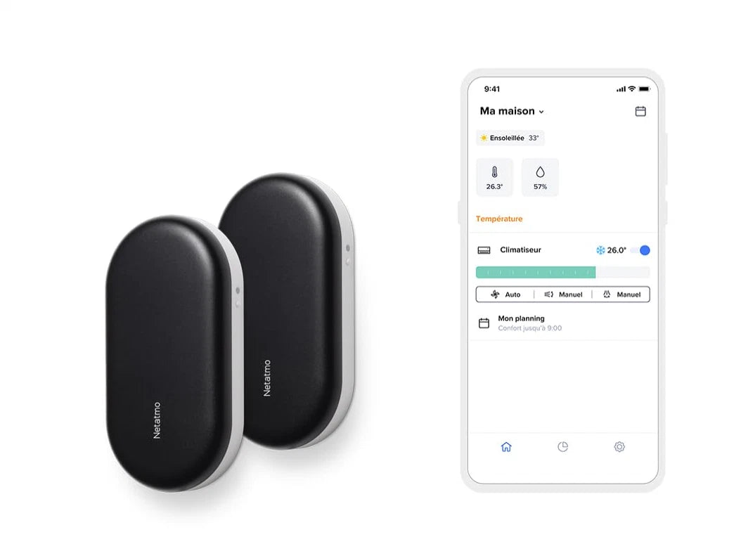 Netatmo Pack 2 Controlli intelligenti compatibili con tutti i condizionatori