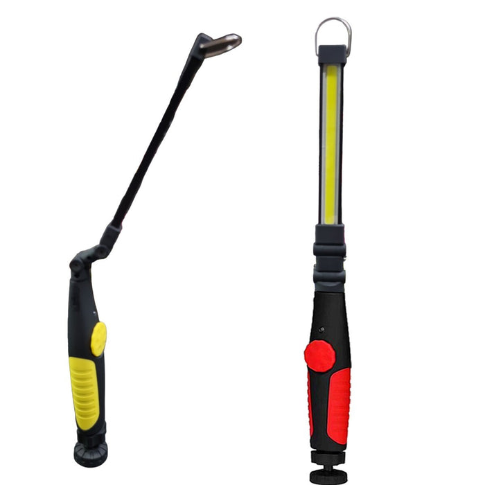 LAMPADA TORCIA LAVORO CALAMITA PORTATILE RICARICABILE REGOLABILE LED COB TEB0204