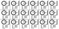 Set anelli di tenuta in alluminio 450 pezzi Rondella di tenuta O-ring 16_0002699