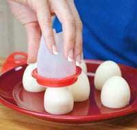 Bollitore per 6 Uova Cuoci Uova In Silicone Sode Sgusciate in Camicia Egg Boil