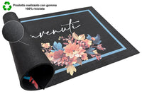 Zerbino Gomma Sostenibile 40X70 Antiscivolo Ingresso Interno Esterno Moderno Dis.E