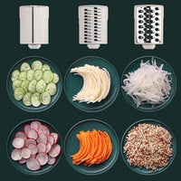 AFFETTATRICE MANUALE A MANOVELLA MULTIFUNZIONE AFFETTA TAGLIA VERDURE LD-00763