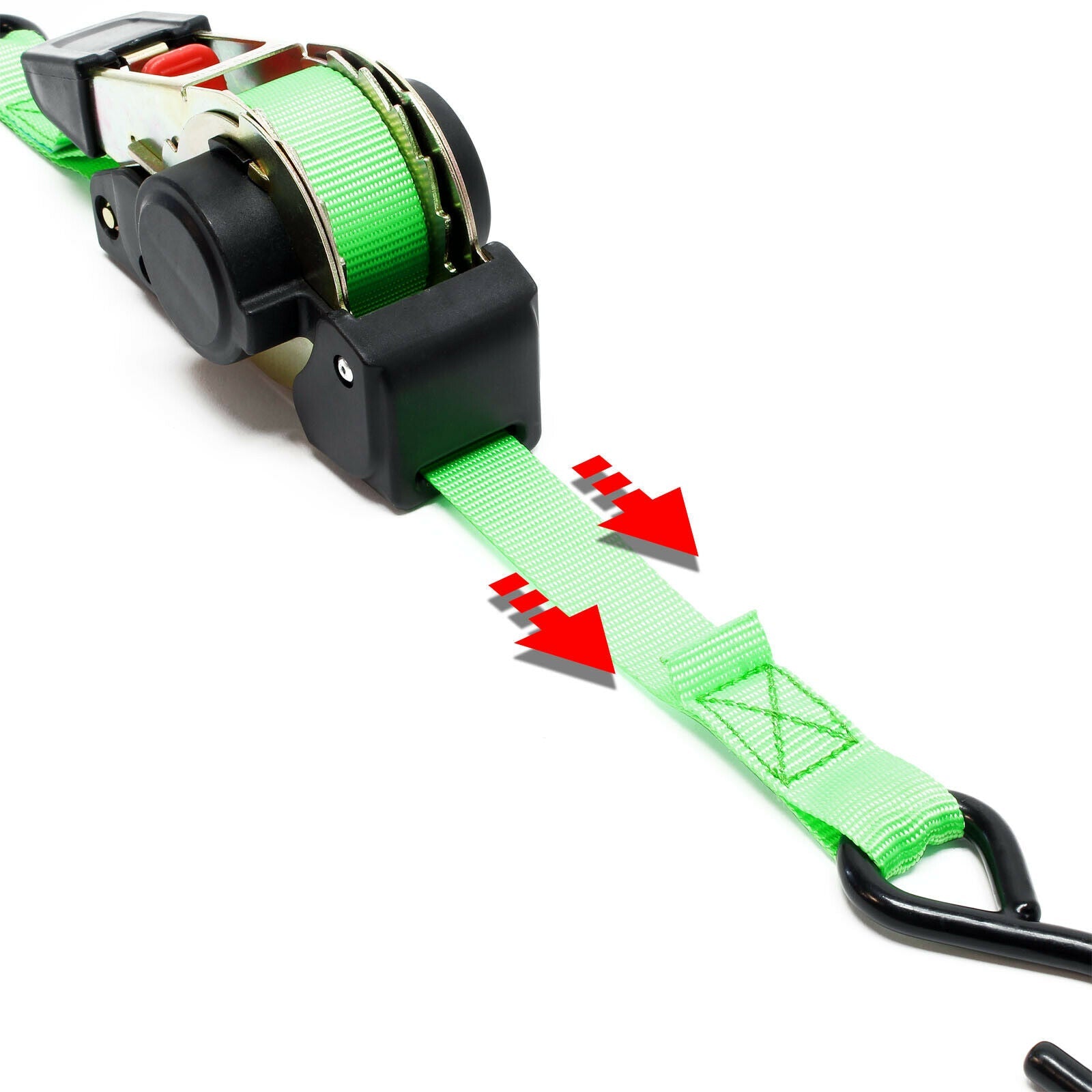 Cinghia di ancoraggio 1,8 m x 25 mm trazione 320 dan pes gancio s cricchetto tenditore 16_0001502