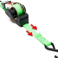 Cinghia di ancoraggio 1,8 m x 25 mm trazione 320 dan pes gancio s cricchetto tenditore 16_0001502