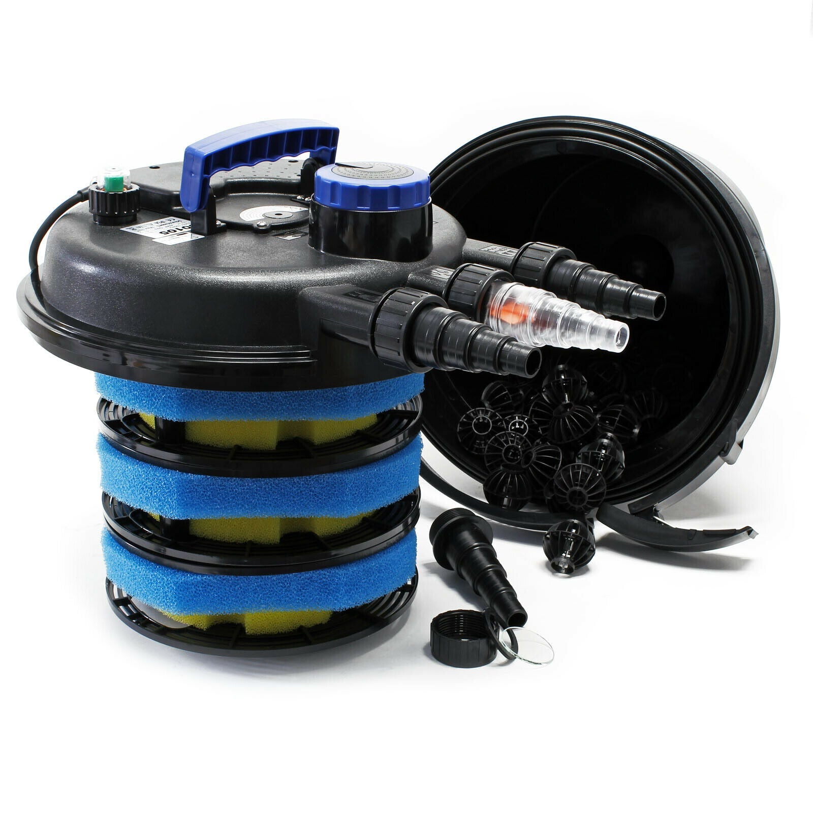 Filtro UV per stagno a pressione 11 Watt 10000 litri facile pulizia 16_0001936