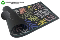 Zerbino Ingresso 40X70 cm Gomma Sostenibile Antiscivolo Pietre Mosaico Maioliche DIS_D