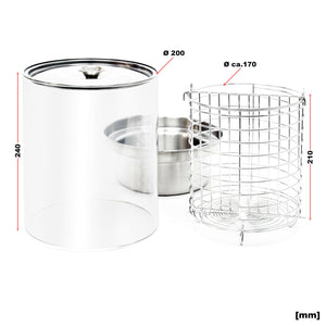 Macchina per hot dog scaldasalsicce 450 watt contenitore per vapore macchina per hot dog 16_0002782