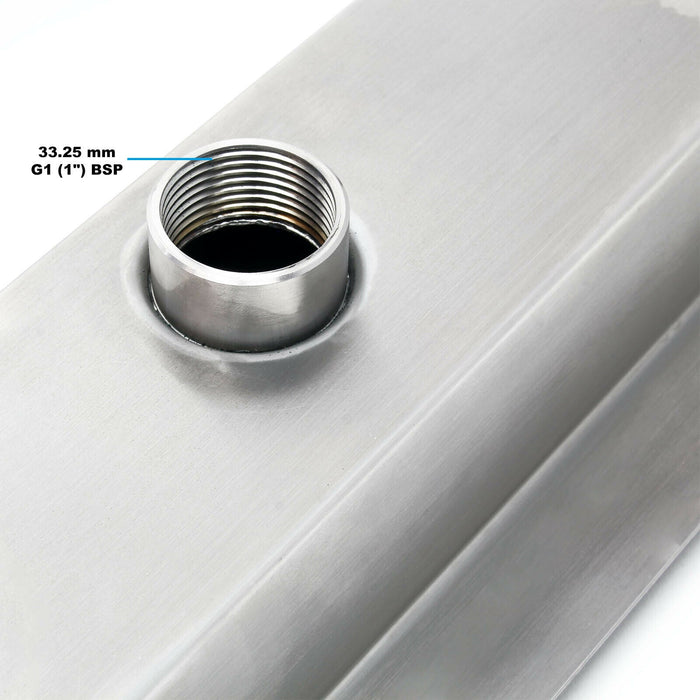 Fontana a cascata a lama d'acqua per piscina laghetto laghetto LED giardino in acciaio raffinato 150 cm 16_0000178