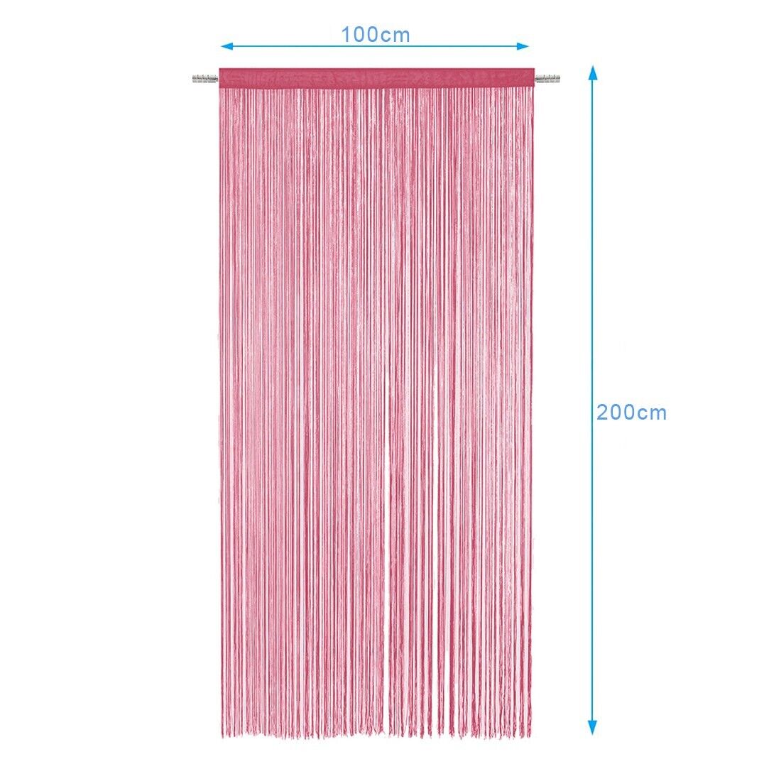 Tenda a Fili Elegante Per Porte Finestre Pannello 100x200 Cm Divisorio Camere Stanze Ambienti Bronzo