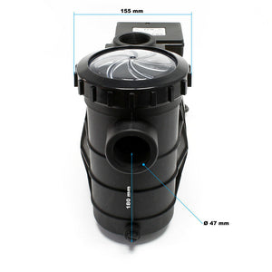 Pompa per piscina 14500 l/h Pompa per filtraggio circolazione acqua piscina 750 Watt 16_0001463