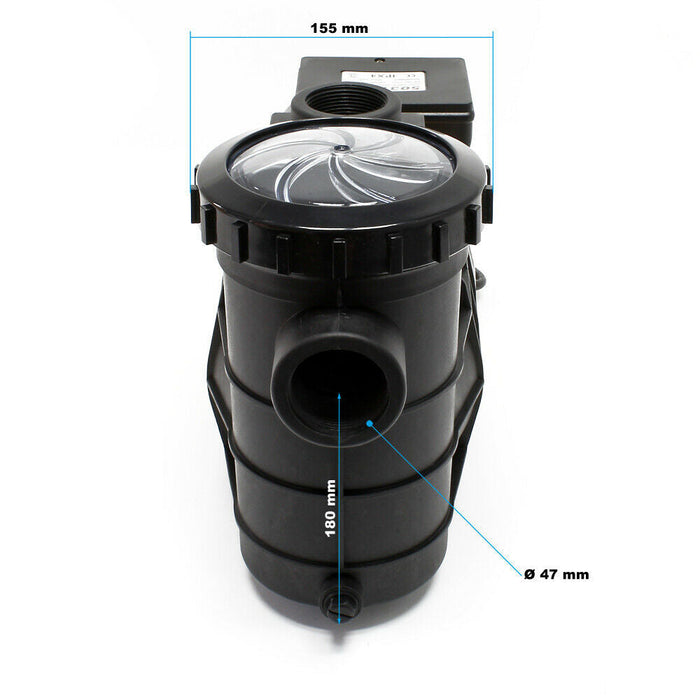 Pompa per piscina 14500 l/h Pompa per filtraggio circolazione acqua piscina 750 Watt 16_0001463