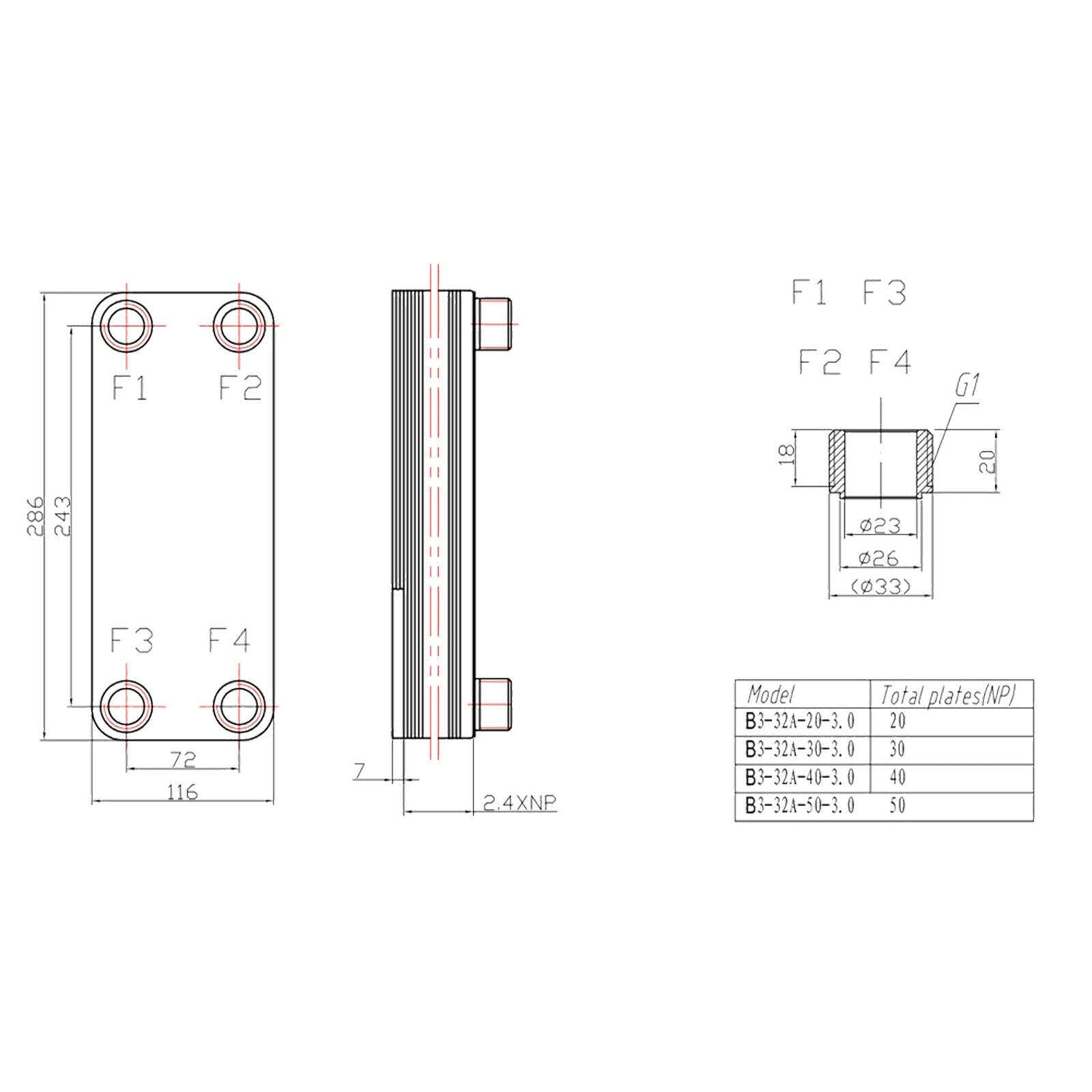 Scambiatore termico inox 20 piastre max 115 kw acqua solare 16_0000830