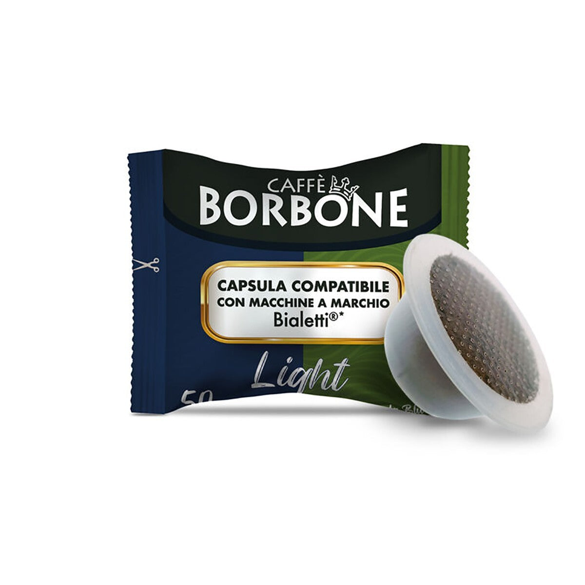 50 CAPSULE CIALDE CAFFÈ BORBONE COMPATIBILI MACCHINE BIALETTI MISCELA LIGHT
