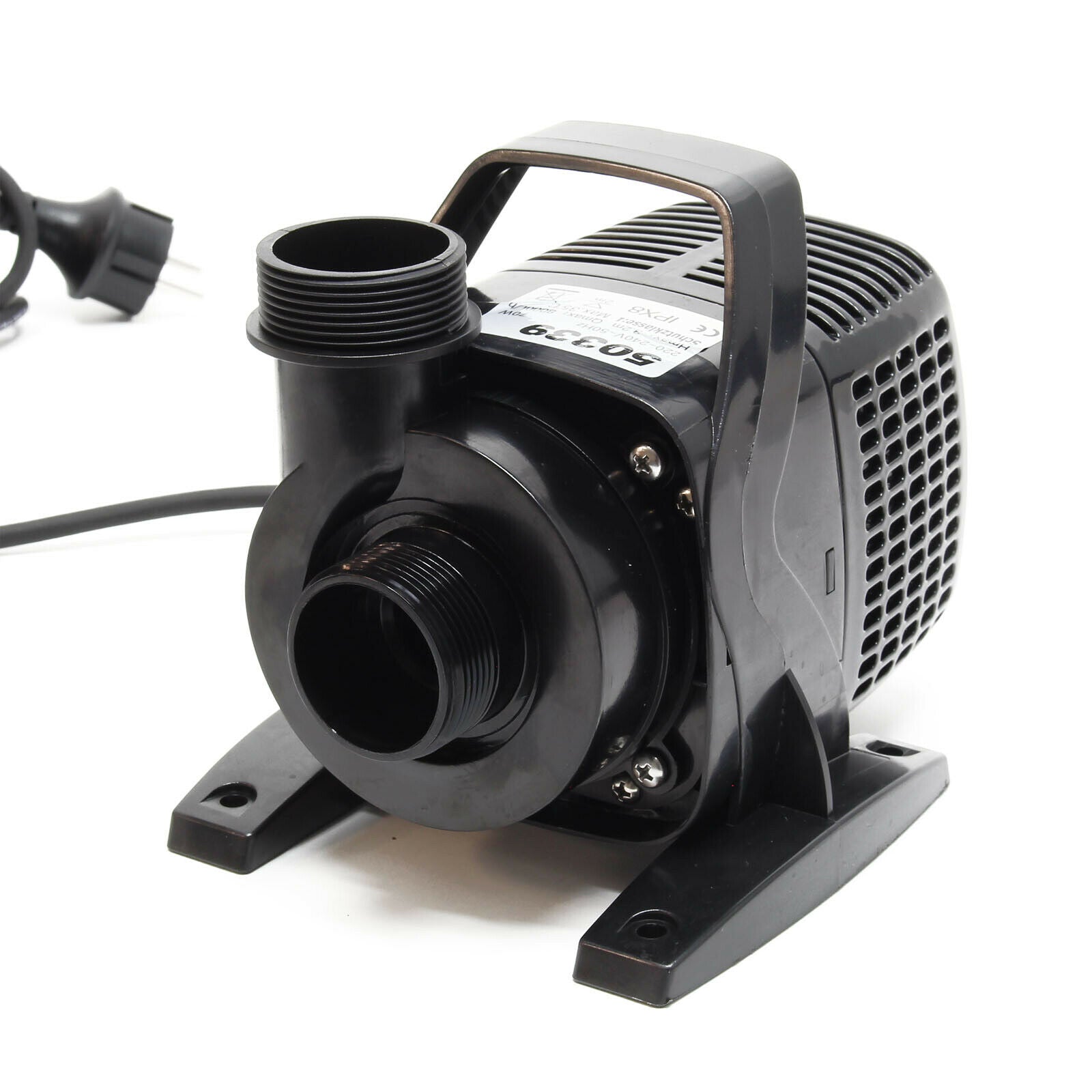 Pompa per laghetto filtro filtrazione corso d'acqua eco acquario laghetto eco 8000 litri all'ora 70 watt 16_0002088