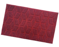 Zerbino Ingresso Interno Esterno Tessuto 3D Antiscivolo Tappeto Casa Assorbente Moderno Bordeaux
