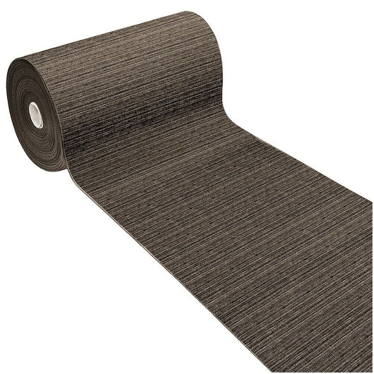 Tappeto Cucina Tinta Unita Striato 54x140 Cm Bordato Assorbente Passatoia Casa Antiscivolo Marrone