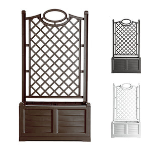 FIORIERA RETTANGOLARE SEPARE FERRO BATTUTO