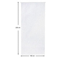 Tenda Antimosche Filo Intrecciato Gomma PVC Moschiera Finestra Porta Ingresso Trasparente - 100x220 Cm 