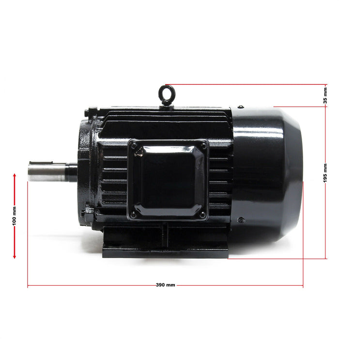 Motore asincrono trifase rotore in rame 2 poli 3k watt 400v ip44 elettrico 16_0002444