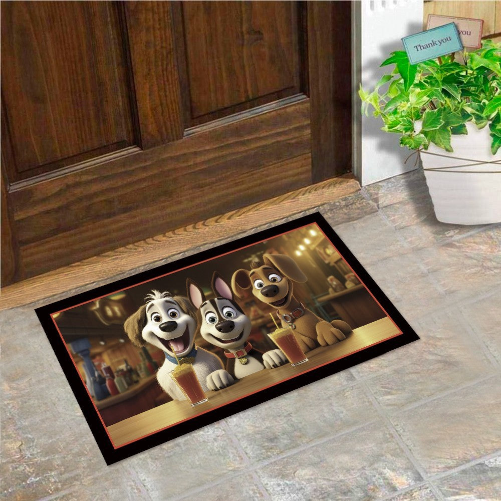 Zerbino Gomma Sostenibile 40X70 Antiscivolo Ingresso Interno Esterno Moderno Dis.Q