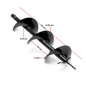 Set trivella termica 63,3 ccm 3 hp punta 200 mm uso 2 persone trapano 16_0001565