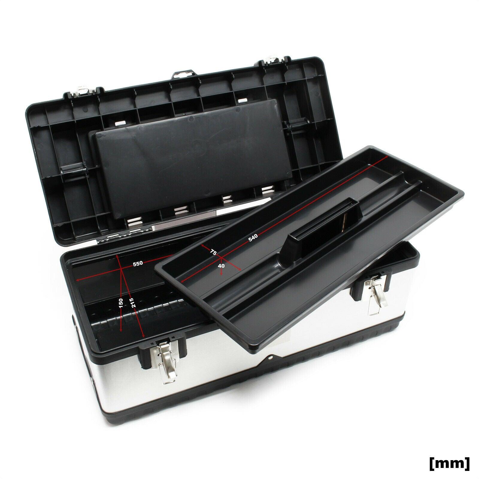 Cassetta portautensili cm 59 raffinata cassa portautensili in acciaio con maniglia 16_0000269