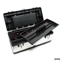 Cassetta portautensili cm 59 raffinata cassa portautensili in acciaio con maniglia 16_0000269