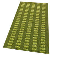 Tappeto Cucina Morbido 3D Assorbente Lavabile Antiscivolo Passatoia Bordata A Righe 57x270 Verde