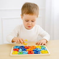 GIOCO EDUCATIVO LEGNO MONTESSORI IMPILABILE ANELLI COLORATI BAMBINI 53563