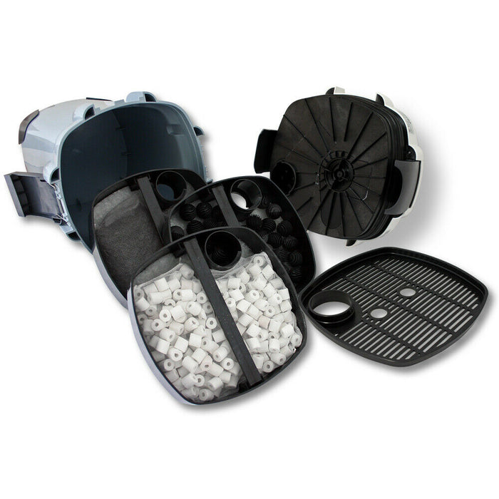 Pompa filtrante per acquario biologico da esterno 2.000 litri all'ora 4 fasi materiali 16_0001749