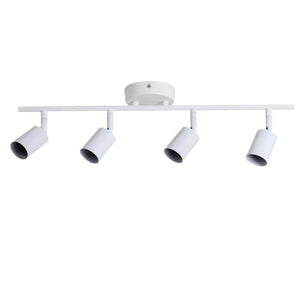 APPLIQUE 4 FARETTI SOFFITTO SOSPENSIONE PLAFFONIERA ORIENTABILI GU10 LED BIANCO*