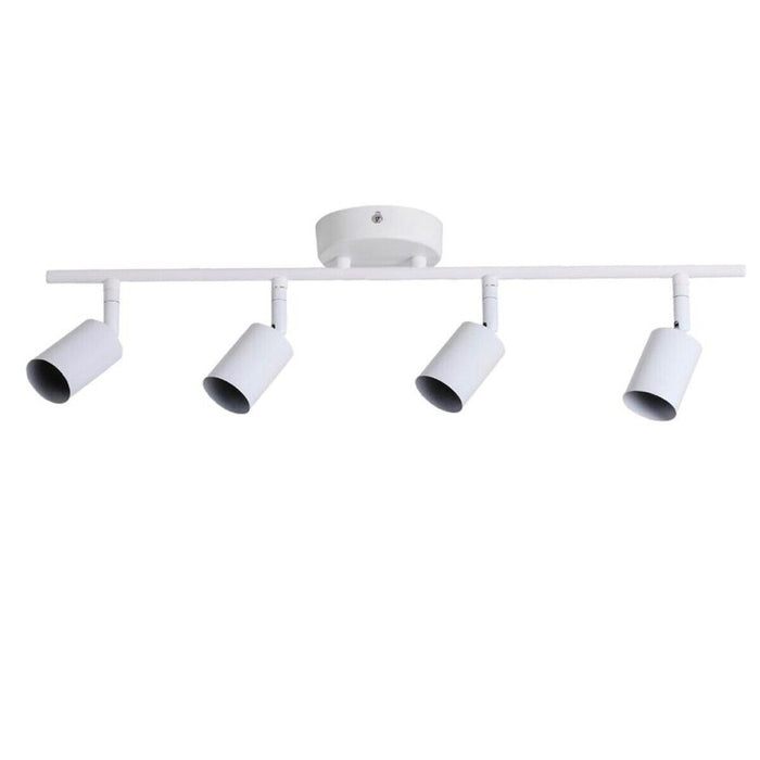 APPLIQUE 4 FARETTI SOFFITTO SOSPENSIONE PLAFFONIERA ORIENTABILI GU10 LED BIANCO*